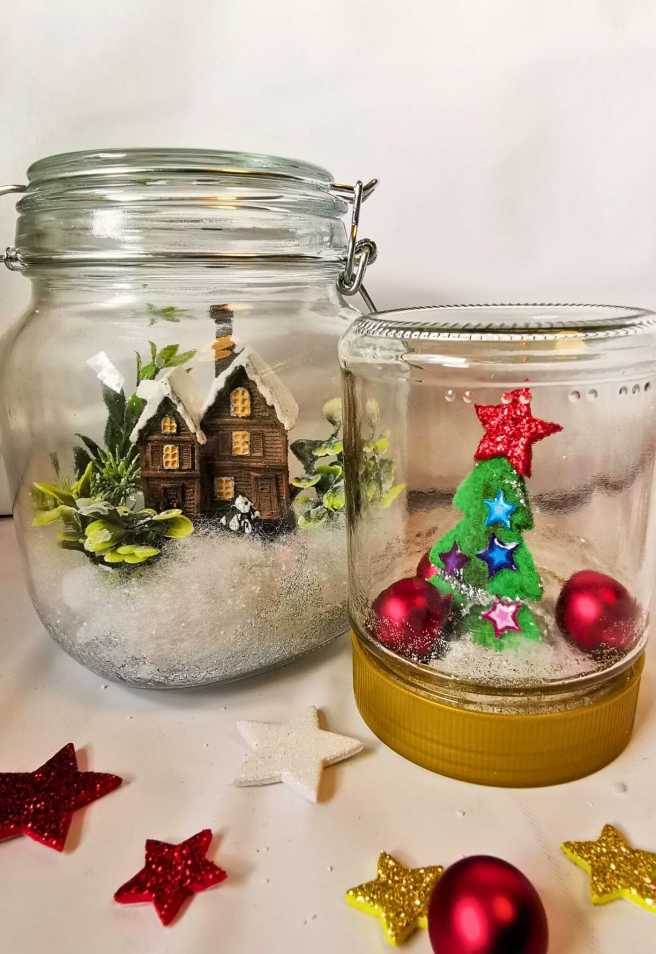 DIY Fun Project: Beautiful Winter Wonderland in a Jar