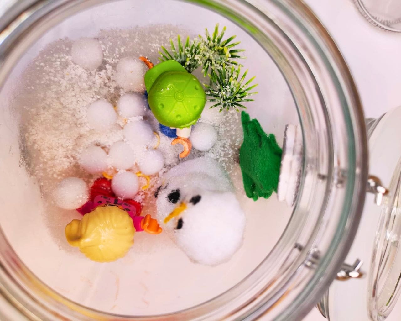 diy winter wonderland project closeup eyebird view winderwonder in jar