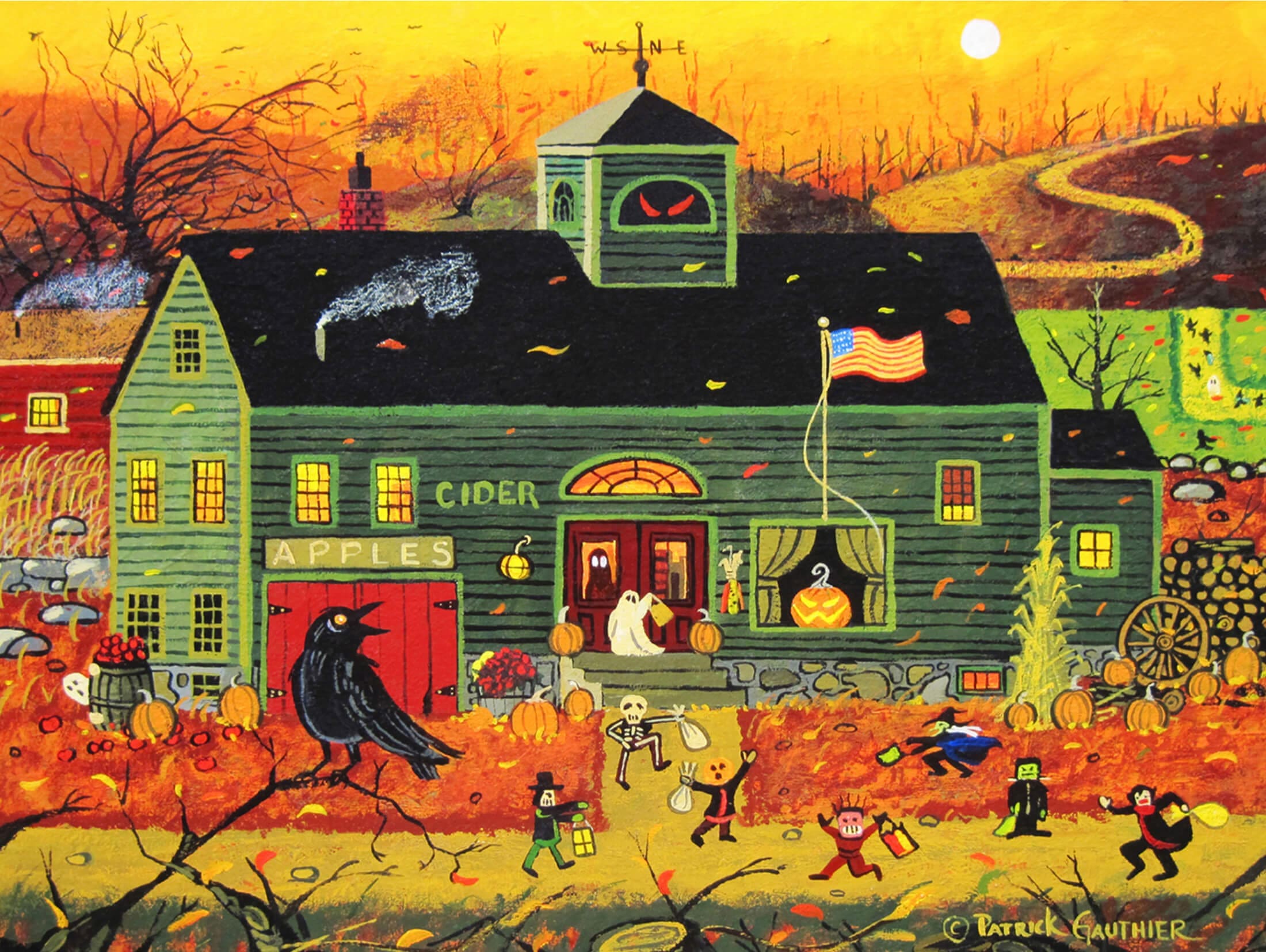 artist patrick gauthier americana cider house halloween