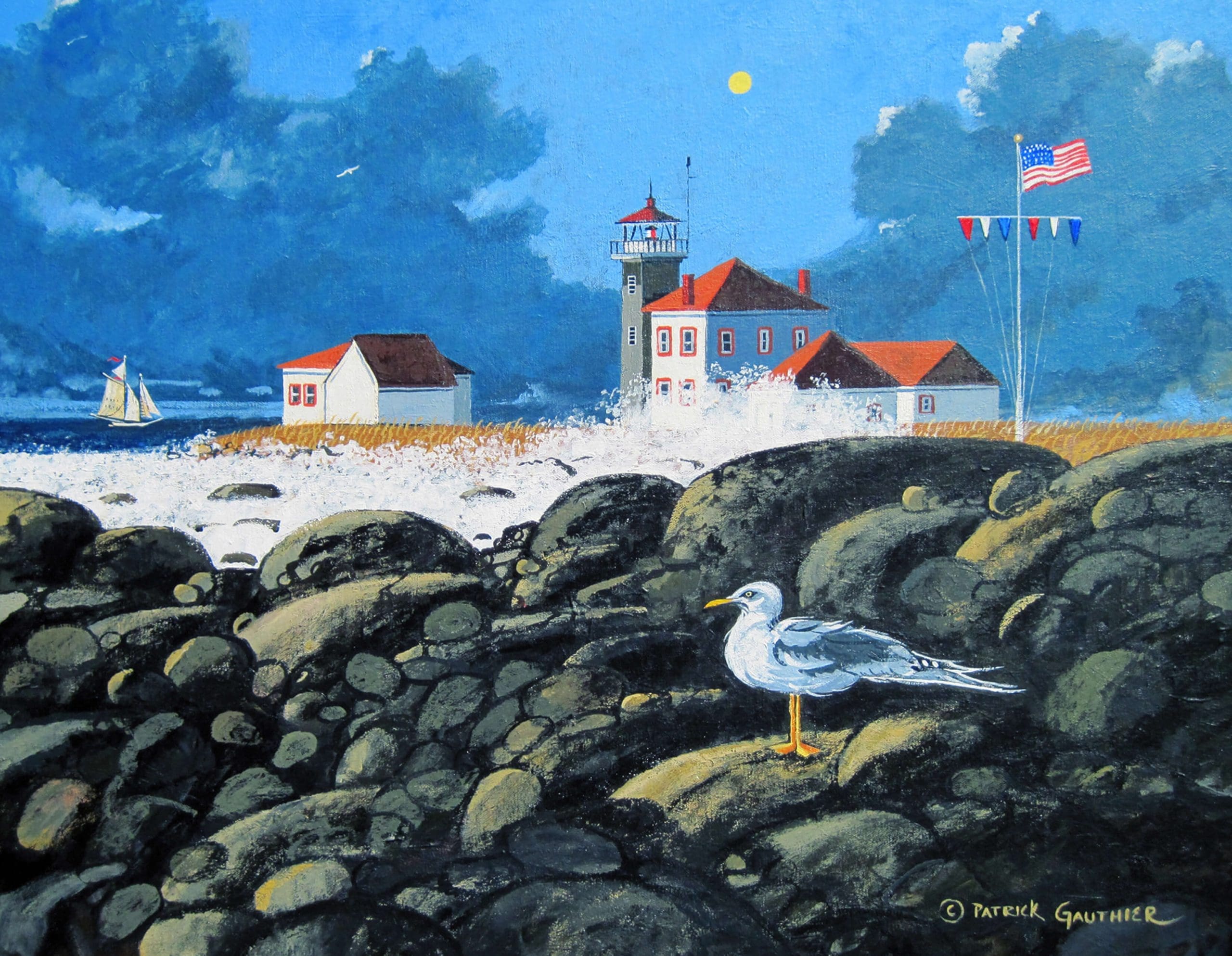 artist patrick gauthier americana coast guard house
