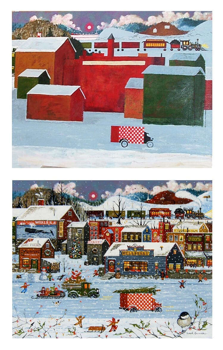 artist patrick gauthier americana millberry in progress