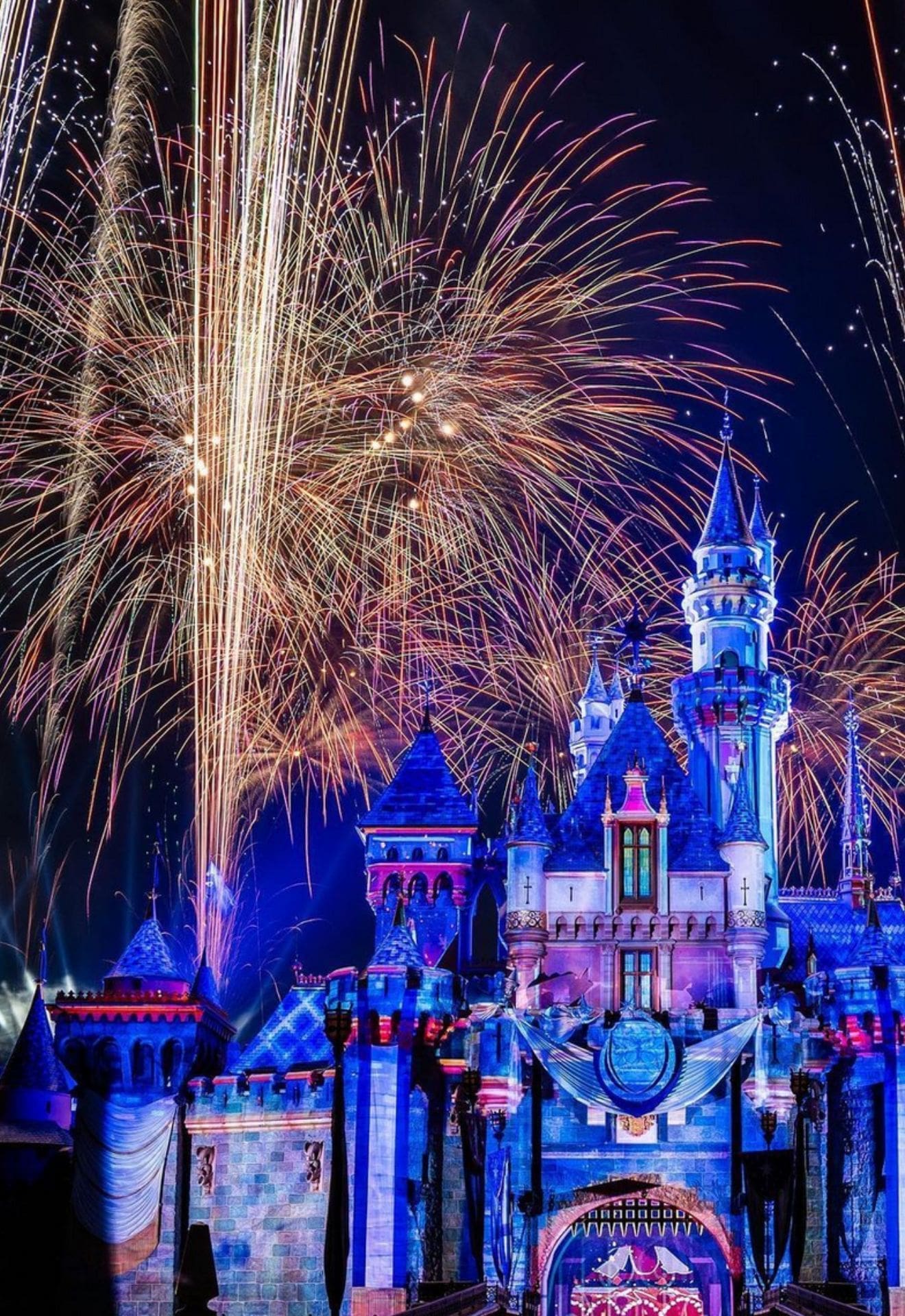 nighttime in the happiest place on earth