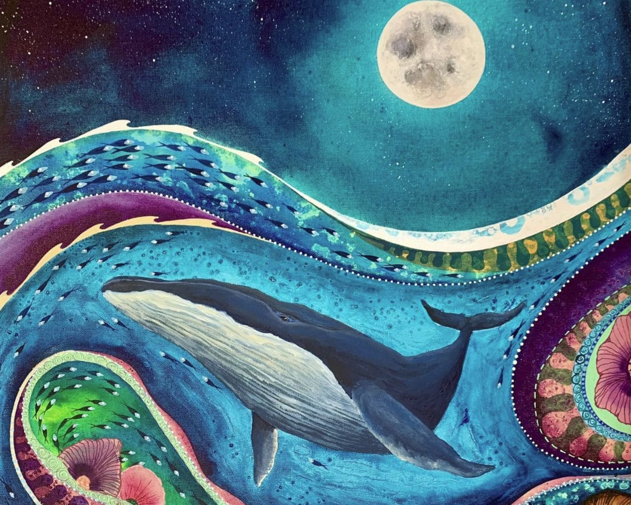 painting whale